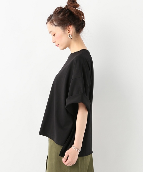 JOURNAL STANDARD（ジャーナルスタンダード）の「クリアジャージークルーネックソデロールアッププルオーバー（Tシャツ/カットソー・レディース・ホワイト/ブラック/マスタード/ブルー系その他・FREE）」の13枚目の写真