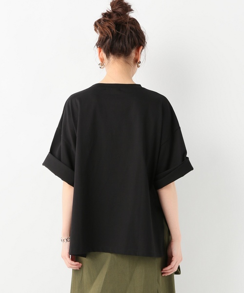 JOURNAL STANDARD（ジャーナルスタンダード）の「クリアジャージークルーネックソデロールアッププルオーバー（Tシャツ/カットソー・レディース・ホワイト/ブラック/マスタード/ブルー系その他・FREE）」の21枚目の写真