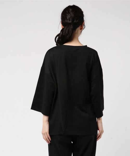 JOURNAL STANDARD（ジャーナルスタンダード）の「クリアジャージークルーネックソデロールアッププルオーバー（Tシャツ/カットソー・レディース・ホワイト/ブラック/マスタード/ブルー系その他・FREE）」の15枚目の写真