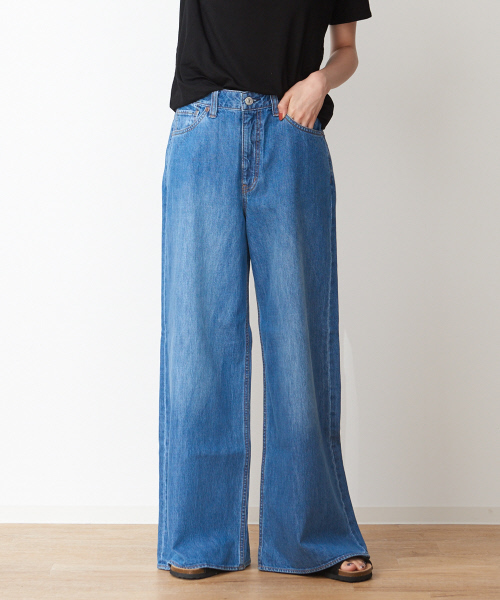 collex(コレックス)の「ワイドデニム(デニムパンツ)」|ブルー