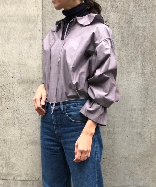 SUPERTHANKS（スーパーサンクス）の「フリルブラウス（シャツ/ブラウス・レディース・ホワイト/ブラック/モカ/ベージュ・FREE）」の4枚目の写真