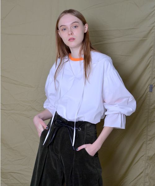 SUPERTHANKS（スーパーサンクス）の「フリルブラウス（シャツ/ブラウス・レディース・ホワイト/ブラック/モカ/ベージュ・FREE）」の15枚目の写真