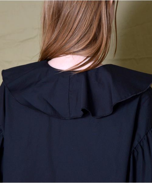 SUPERTHANKS（スーパーサンクス）の「フリルブラウス（シャツ/ブラウス・レディース・ホワイト/ブラック/モカ/ベージュ・FREE）」の7枚目の写真