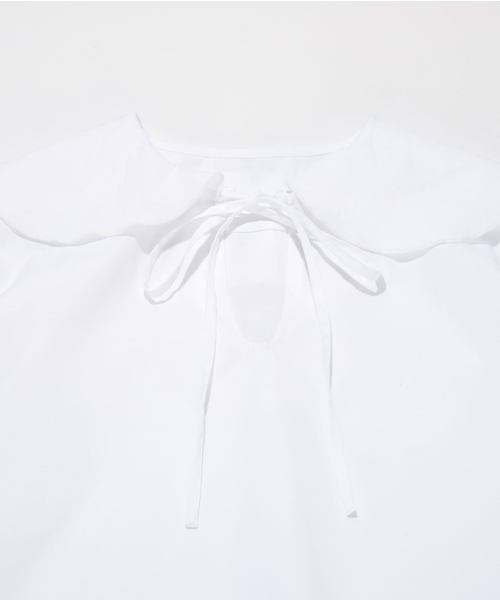 SUPERTHANKS（スーパーサンクス）の「フリルブラウス（シャツ/ブラウス・レディース・ホワイト/ブラック/モカ/ベージュ・FREE）」の10枚目の写真