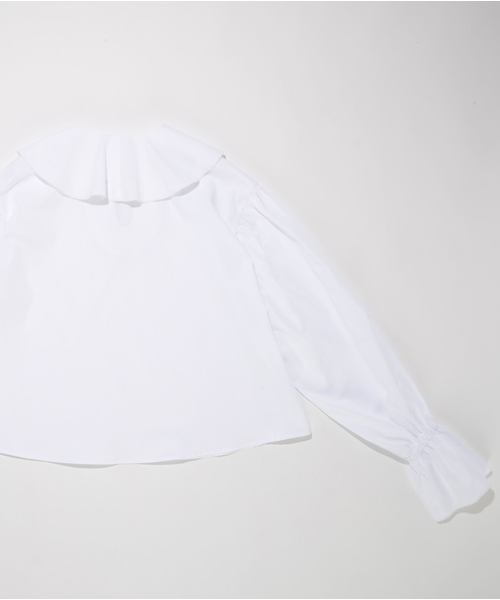 SUPERTHANKS（スーパーサンクス）の「フリルブラウス（シャツ/ブラウス・レディース・ホワイト/ブラック/モカ/ベージュ・FREE）」の8枚目の写真