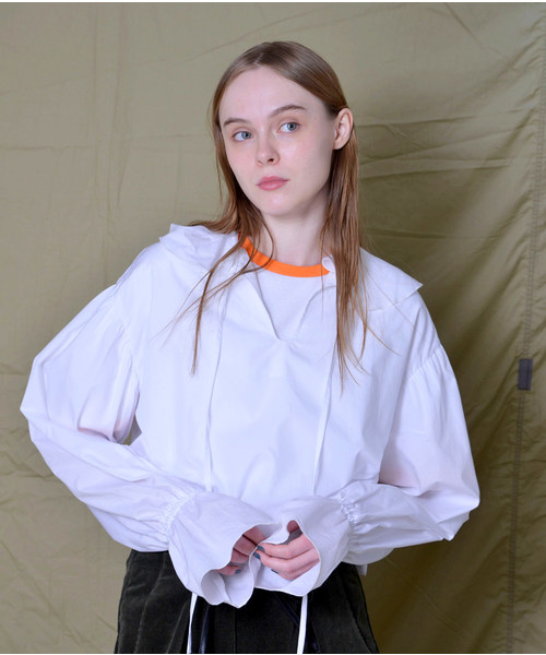 SUPERTHANKS（スーパーサンクス）の「フリルブラウス（シャツ/ブラウス・レディース・ホワイト/ブラック/モカ/ベージュ・FREE）」の19枚目の写真