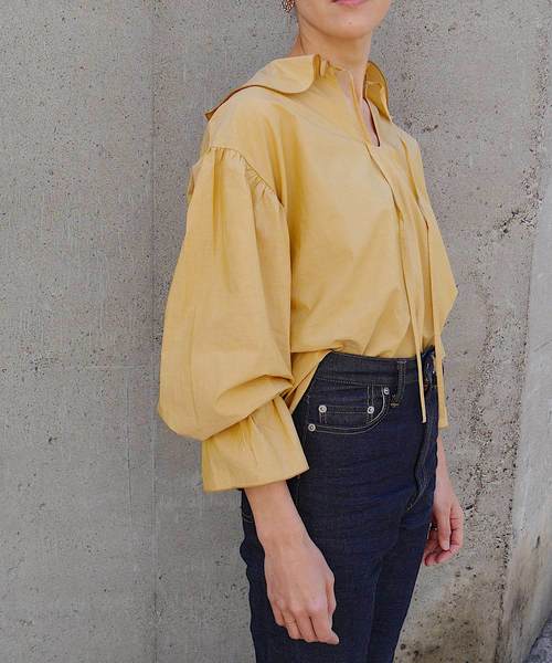 SUPERTHANKS（スーパーサンクス）の「フリルブラウス（シャツ/ブラウス・レディース・ホワイト/ブラック/モカ/ベージュ・FREE）」の20枚目の写真