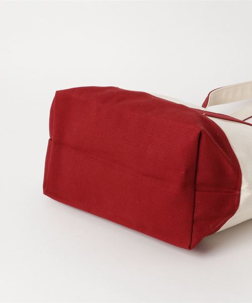 KOBE LETTUCE（コウベレタス）の「マザーズバッグ・通勤・通学に◎ダブルポケットキャンバスロゴトートバッグ/レディース/鞄[B1156]神戸レタス（トートバッグ・レディース・ブラック/ネイビー/レッド・FREE）」の6枚目の写真