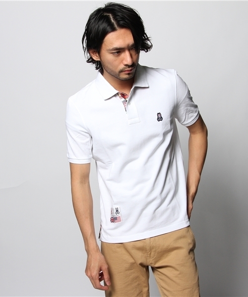 Journal Standard TRISECT(トライセクト)の「PSYCHO BUNNY / サイコバニー: PIQUE COLOR POLO / ポロシャツ(ポロシャツ・メンズ・ブルー/グリーン/コバルトブルー/ホワイト/レッド/ネイビー・MEDIUM/SMALL/LARGE)」の2枚目の写真