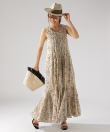 BAYFLOW | 夏のGOOD PRICE／ボタニカルノースリーブワンピース(ワンピース)