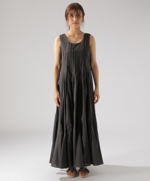 BAYFLOW（ベイフロー）の「GOOD PRICE／ボタニカルノースリーブワンピース（ワンピース・レディース・その他2/チャコール/その他1・MEDIUM/SMALL）」の7枚目の写真