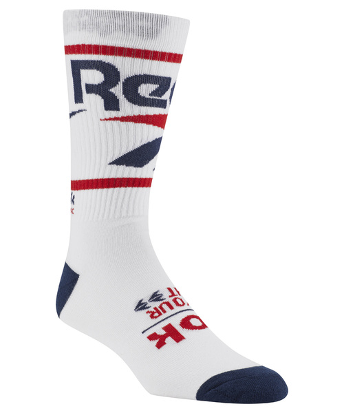 Reebok（リーボック）の「CL ベクター クルー ソックス（ソックス/靴下・メンズ・ホワイト/ブラック・22.0～24.0cm/24.0～26.0cm/26-28cm）」の2枚目の写真