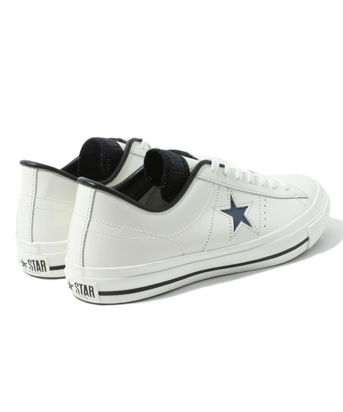 CONVERSE（コンバース）の「ONE STAR J/ワンスター J（スニーカー・メンズ・ホワイト×ネイビー/レッド系その他・4.5/5/5.5/6/6.5/7/7.5/8/8.5/9/9.5/10.5）」の5枚目の写真