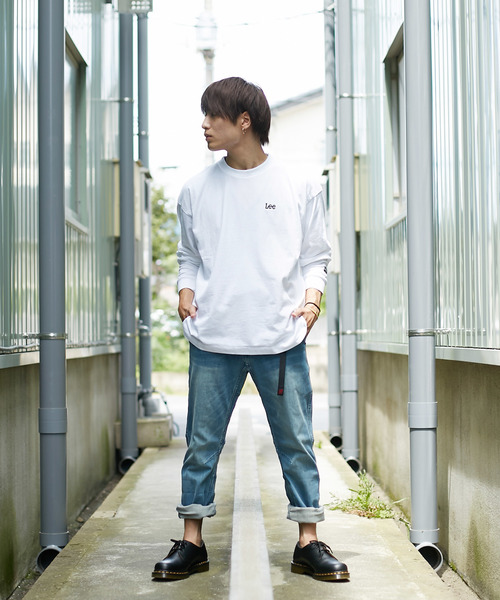 LIDNM（リドム）の「LEE/リー × LIDNM/リドム 別注 ロゴ ロングTシャツ（Tシャツ/カットソー・メンズ・ホワイト・MEDIUM/LARGE）」の16枚目の写真