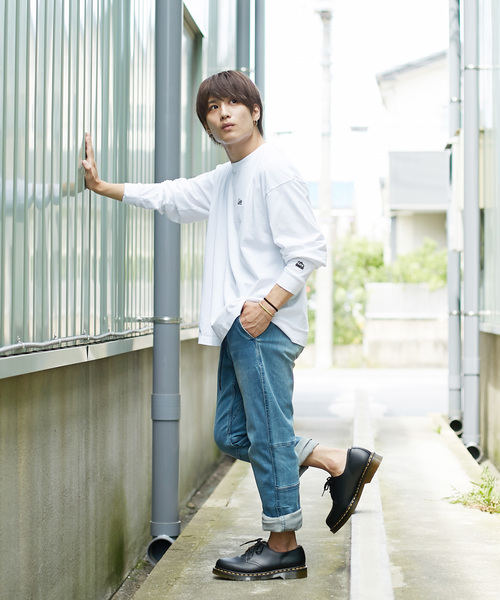 LIDNM（リドム）の「LEE/リー × LIDNM/リドム 別注 ロゴ ロングTシャツ（Tシャツ/カットソー・メンズ・ホワイト・MEDIUM/LARGE）」の11枚目の写真