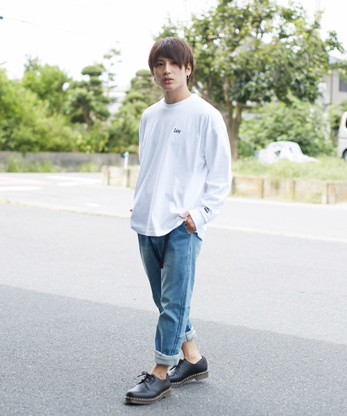 LIDNM（リドム）の「LEE/リー × LIDNM/リドム 別注 ロゴ ロングTシャツ（Tシャツ/カットソー・メンズ・ホワイト・MEDIUM/LARGE）」の19枚目の写真