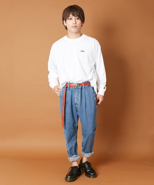 LIDNM（リドム）の「LEE/リー × LIDNM/リドム 別注 ロゴ ロングTシャツ（Tシャツ/カットソー・メンズ・ホワイト・MEDIUM/LARGE）」の22枚目の写真