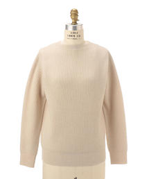 Drawer（ドゥロワー）の「Drawer 9Gウールカシミヤアゼ編みニット  