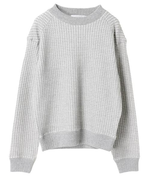 AMERICAN HOLIC（アメリカンホリック）の「BIGワッフルプルオーバー（Tシャツ/カットソー・レディース・ブラック/アイボリー/モカ/グレー系その他・M/L）」の7枚目の写真