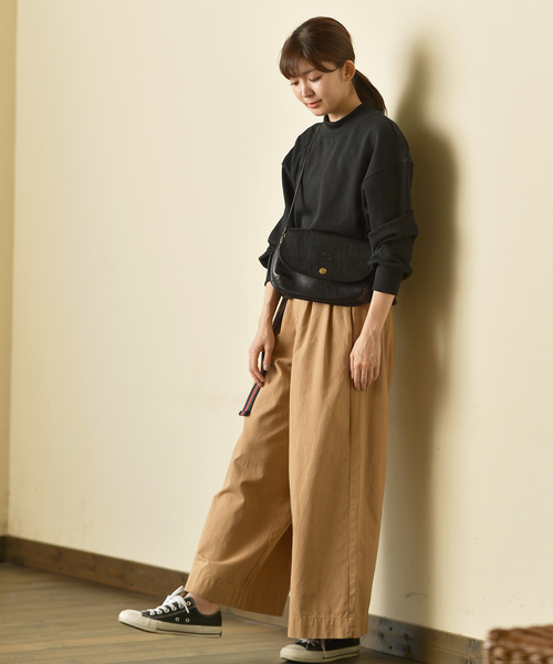 rps（アールピーエス）の「ハイネック裏毛カラープルオーバー（スウェット・レディース・レッド/杢グレー/オフホワイト/ネイビー/ブラック/アイボリー/イエロー/グリーン/ピンク・M）」の18枚目の写真