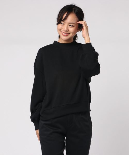 rps（アールピーエス）の「ハイネック裏毛カラープルオーバー（スウェット・レディース・レッド/杢グレー/オフホワイト/ネイビー/ブラック/アイボリー/イエロー/グリーン/ピンク・M）」の19枚目の写真