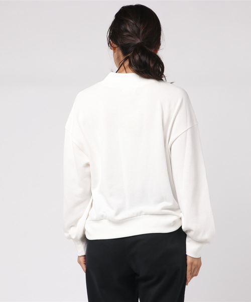 rps（アールピーエス）の「ハイネック裏毛カラープルオーバー（スウェット・レディース・レッド/杢グレー/オフホワイト/ネイビー/ブラック/アイボリー/イエロー/グリーン/ピンク・M）」の17枚目の写真