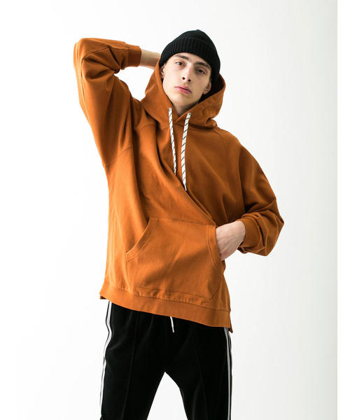 MONKEY TIME(モンキータイム)の「<monkey time> URAKE DOLEMAN HOODIE/パーカー(パーカー・メンズ・ブラウン/グレー/ブラック/ケリー・LARGE/X-LARGE/MEDIUM/SMALL)」の6枚目の写真