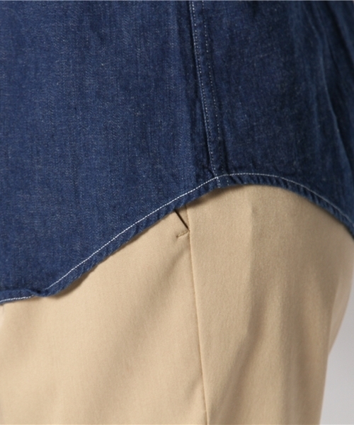 GYMPHLEX（ジムフレックス）の「[ジムフレックス]Gymphlex INDIGO B/Dシャツ（シャツ/ブラウス・レディース・ネイビー・フリー）」の7枚目の写真