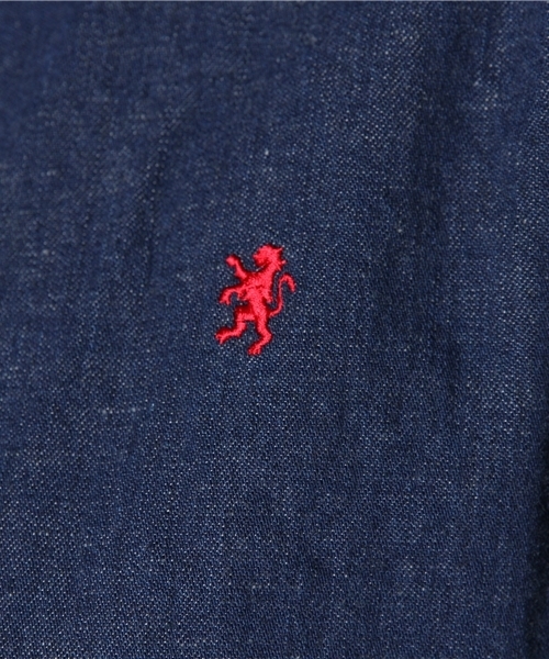 GYMPHLEX（ジムフレックス）の「[ジムフレックス]Gymphlex INDIGO B/Dシャツ（シャツ/ブラウス・レディース・ネイビー・フリー）」の9枚目の写真