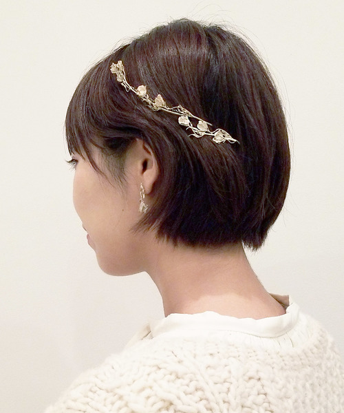 m.soeur（エムスール）の「デルフィニュームのヘアピン＊（ヘアピン・レディース・シルバー・FREE）」の3枚目の写真