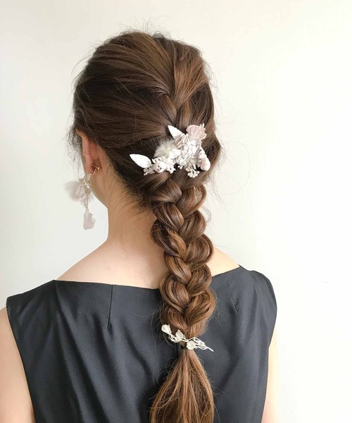 m.soeur（エムスール）の「デルフィニュームのヘアピン＊（ヘアピン・レディース・シルバー・FREE）」の6枚目の写真