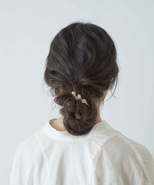 m.soeur（エムスール）の「デルフィニュームのヘアピン＊（ヘアピン・レディース・シルバー・FREE）」の7枚目の写真