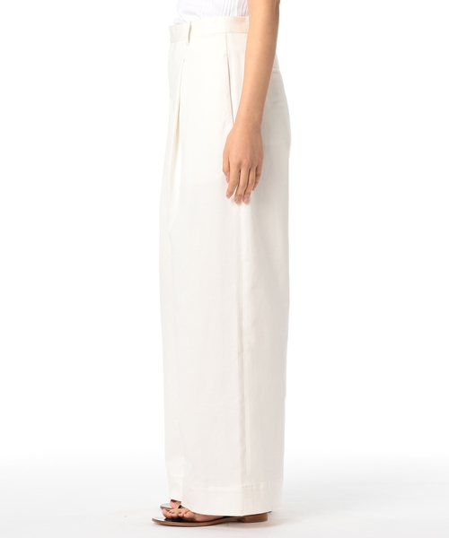 ESTNATION（エストネーション）の「ESTNATION / コットンストレッチワイドパンツ（その他パンツ・レディース・ベージュ/ホワイト/ライトベージュ・38/36）」の9枚目の写真