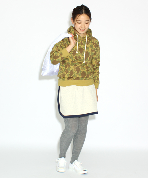 BEAMS BOY(ビームスボーイ)の「BEAMS BOY / カモフラージュ プリントプルオーバーパーカ **(スウェット・レディース・その他1・ONE SIZE)」の9枚目の写真