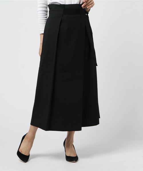 プルミエアロンディスモン【未使用・タグ付き】ドロストスカート　38 チャコール 1er Arrondissement（プルミエアロンディスモン）の「ライト