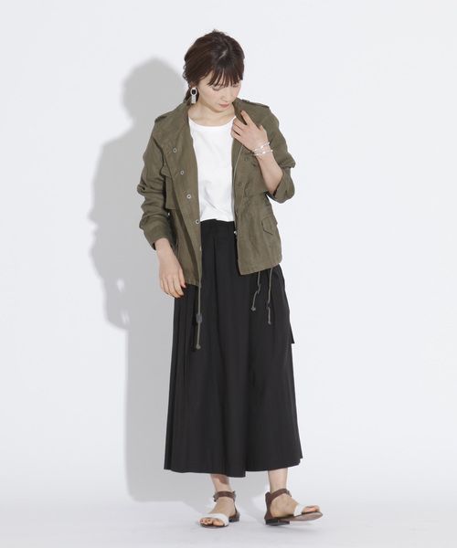 1er プルミエアロンディスモン コットンギャザーブルゾン　GUグレーパンツ 1er Arrondissement（プルミエアロンディスモン）の「バイオ