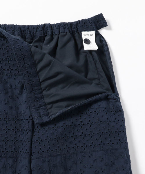 BEAMS BOY（ビームスボーイ）の「BEAMS BOY / カットワーク イージーパンツ（その他パンツ・レディース・ネイビー/オフホワイト/ブルー系その他・ONE SIZE）」の10枚目の写真