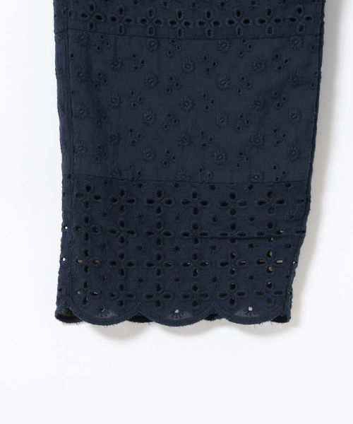 BEAMS BOY（ビームスボーイ）の「BEAMS BOY / カットワーク イージーパンツ（その他パンツ・レディース・ネイビー/オフホワイト/ブルー系その他・ONE SIZE）」の9枚目の写真