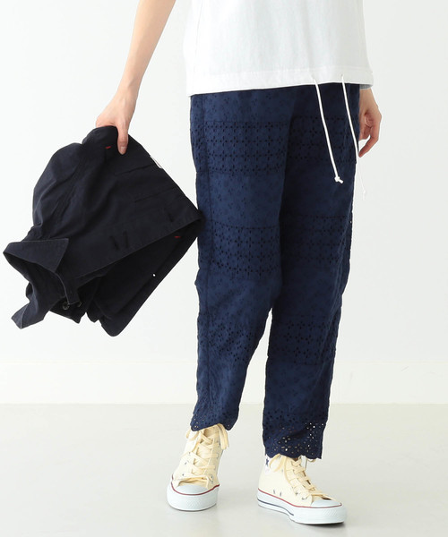 新品　BEAMS BOY ビームスボーイ カットワーク　パンツ　黒　サイズ１ BEAMS BOY（ビームスボーイ）の「BEAMS BOY / カットワーク