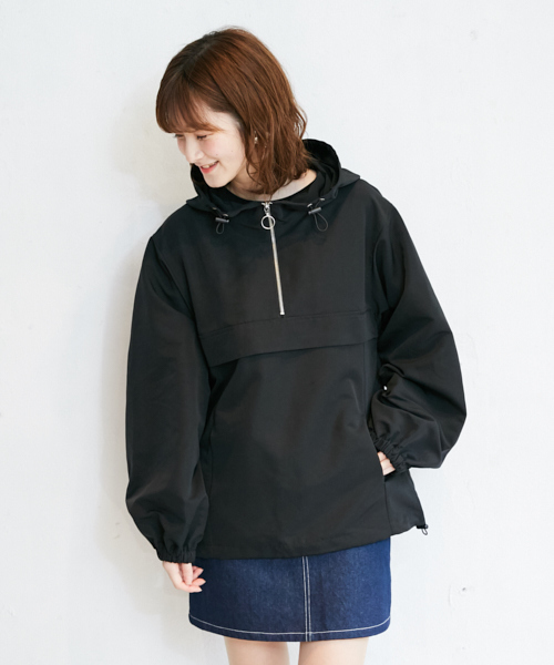 PairPair(ペアペア)の「【ZOZO限定アイテム】袖ボリュームハーフジップマウンテンパーカー(マウンテンパーカー・レディース・ブラック/ライトベージュ・フリー)」の14枚目の写真