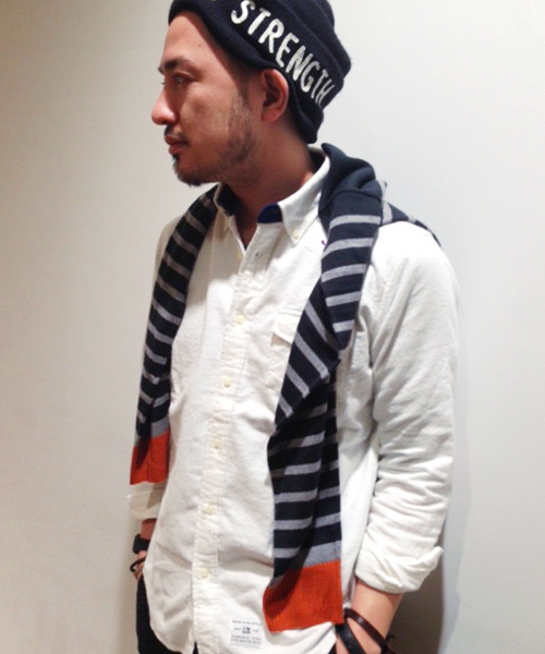 CIAOPANIC TYPY(チャオパニックティピー)の「フランネルボタンダウンシャツ(シャツ/ブラウス・メンズ・ネイビー/ピンク/キャメル/ブラック/ホワイト/オリーブ・LARGE/SMALL/MEDIUM)」の3枚目の写真