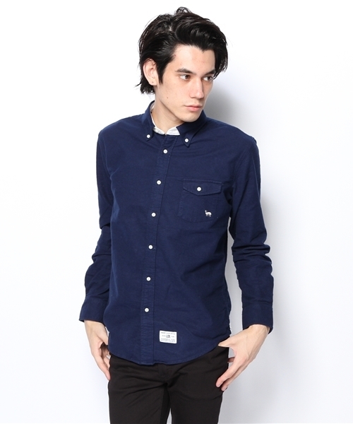 CIAOPANIC TYPY(チャオパニックティピー)の「フランネルボタンダウンシャツ(シャツ/ブラウス・メンズ・ネイビー/ピンク/キャメル/ブラック/ホワイト/オリーブ・LARGE/SMALL/MEDIUM)」の22枚目の写真