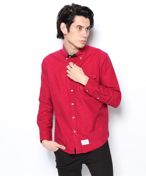 CIAOPANIC TYPY(チャオパニックティピー)の「フランネルボタンダウンシャツ(シャツ/ブラウス・メンズ・ネイビー/ピンク/キャメル/ブラック/ホワイト/オリーブ・LARGE/SMALL/MEDIUM)」の15枚目の写真