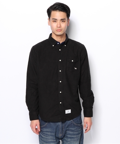 CIAOPANIC TYPY(チャオパニックティピー)の「フランネルボタンダウンシャツ(シャツ/ブラウス・メンズ・ネイビー/ピンク/キャメル/ブラック/ホワイト/オリーブ・LARGE/SMALL/MEDIUM)」の21枚目の写真