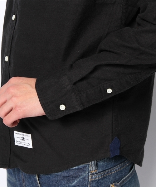 CIAOPANIC TYPY(チャオパニックティピー)の「フランネルボタンダウンシャツ(シャツ/ブラウス・メンズ・ネイビー/ピンク/キャメル/ブラック/ホワイト/オリーブ・LARGE/SMALL/MEDIUM)」の16枚目の写真