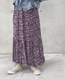 w closet | エスニック花柄ワッシャースカート(スカート)