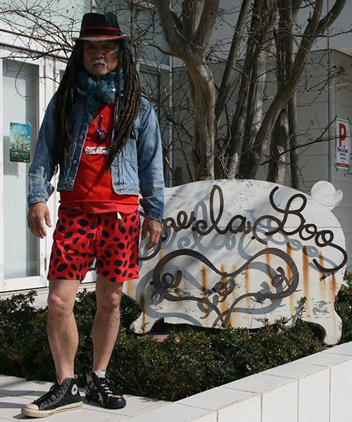 BOOFOOWOO(ブーフーウー)の「メンズハーフパンツ ヒョウ柄(その他パンツ・メンズ・ブルー/レッド・LARGE/MEDIUM/SMALL)」の16枚目の写真