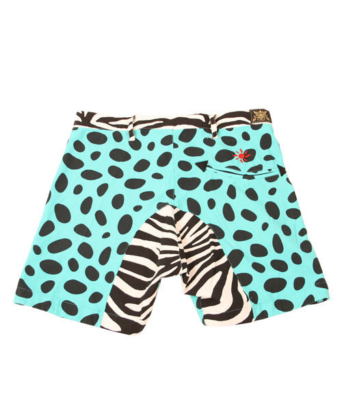 BOOFOOWOO(ブーフーウー)の「メンズハーフパンツ ヒョウ柄(その他パンツ・メンズ・ブルー/レッド・LARGE/MEDIUM/SMALL)」の4枚目の写真