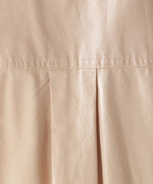 BAYFLOW（ベイフロー）の「ロングシャツワンピース（シャツワンピース・レディース・ブラウン/ベージュ/ブルー/ピンク・SMALL/MEDIUM）」の7枚目の写真