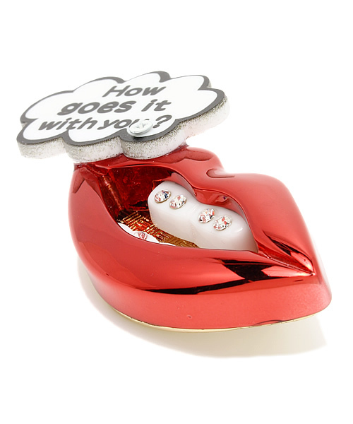 Ray BEAMS（レイビームス）の「guriguri / リップ ブローチ（ブローチ/コサージュ・レディース・ピンク/レッド・ONE SIZE）」の4枚目の写真